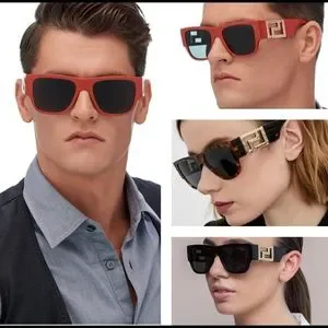 NWT Versace Red Sunglasses with Iconic Branding NWT Versace Women Sunglasses VE4439 538887 33mm Red w/ Dark  main image 3